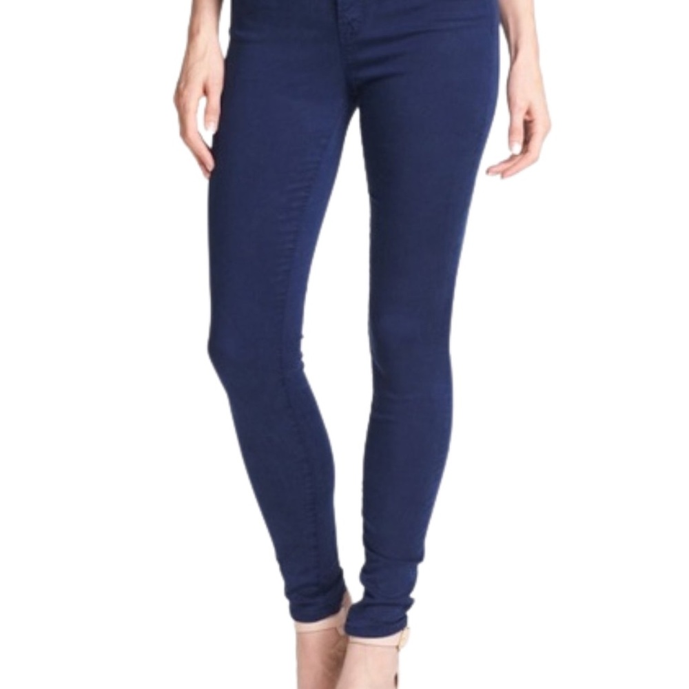 J Brand Blue Skinny Jeans with Tapered Fit